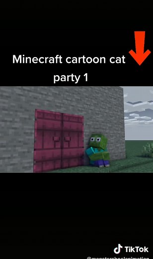 Minecraft Cartoon Cat Party 1