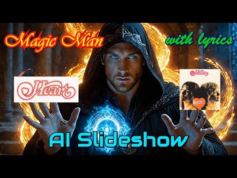 Magic Man by Heart with lyrics and an AI Slideshow.