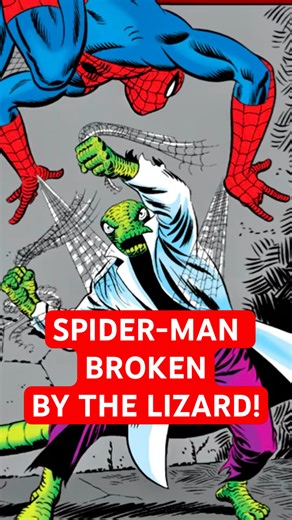 Spider-Man Defeated By Lizard! #spiderman #comicbookhistory #marvelcomics #classiccomics #comics