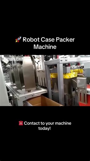 High-Speed Automatic Case Packer for Efficient Packaging
