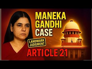 Maneka Gandhi Case (1978) Explained | Landmark Judgment on Article 21 - Lec. 67 #constitution