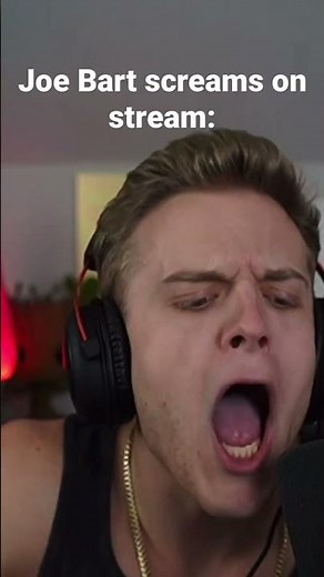 Joe Bart screams on stream #comedy #funny #joebartolozzi #like #lmao #lol