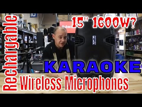 Review & Sound Test the Pyle PPHP-159WMU or PPHP1535WMU Portable 15" Powered Speaker