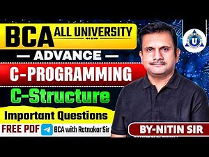 📘 Advance C Programming | C Structure || For BCA All University || By- Nitin Sir
