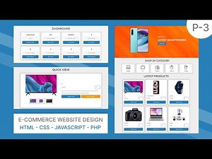 Complete Responsive E-Commerce Website HTML - CSS - JavaScript - PHP PDO | Admin Register & Update