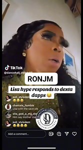 Lisa hype respond to Dexta daps | RONJM