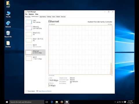 How to check System IP address using Task Manager