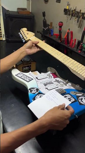 Loading Guitar tremolo upgrade and setup #adinguitarservice