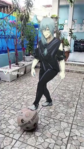 Mahito y Kenjaku jugando al fútbol en Jujutsu Kaisen