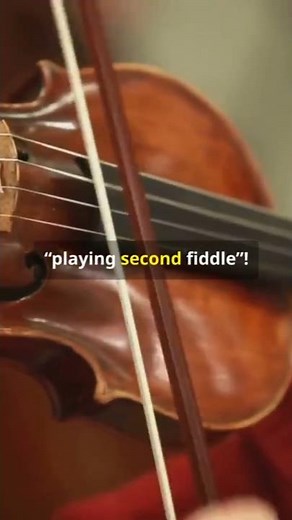 Play Second Fiddle #idioms #phrases #englishexpressions
