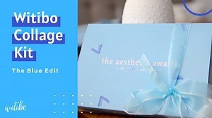 Watch Witibo Blue Edit Collage Kit | Aesthetic Blue Collage Kit on Amazon Live