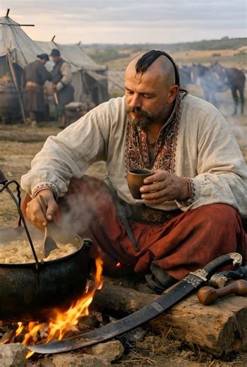 Cossack Supper by the Fire #asmr #foodhistory #recommended #medievallife