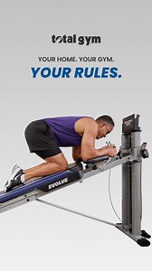 Your Home Fitness, Simplified. ✅ 100 Exercises ✅ 16 Levels of Resistance ✅ Adjustable Glideboard Feature One machine. The Total Gym EVOLVE. 💪🏻 | TOTAL GYM