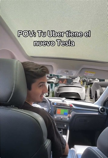 POV: Tu Uber tiene el nuevo Tesla y evita el tráfico 💀