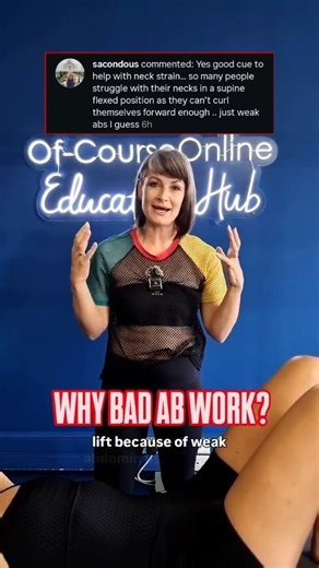 Tanya Thompson | Become a Fearless Instructor on Instagram: "Let's brainstorm abdominal training. Why do some people get high up and others don't! Well it's actually simple! Yes, it can be weak abdominals BUT it can also be a thoracic restriction in terms of muscle or structure. It is honestly client dependant. It is also not difficult to decipher the possible reason. Watch carefully as I show you a quick way to check the possible reason! Spine, muscle or weakness?... that's it! As simple as tha