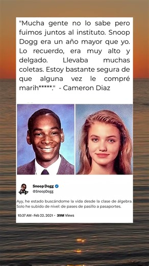 Cameron Díaz le compraba a Snoop Dogg