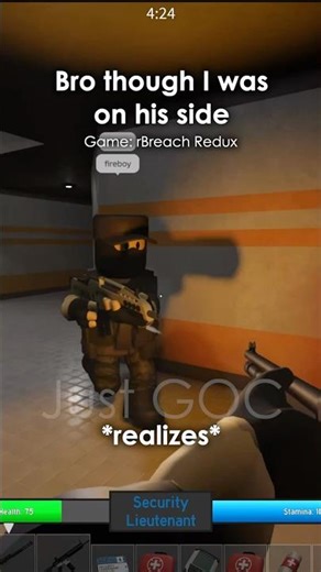 He thought I was a friendly #roblox #robloxmemes #memes #scp #rbreach #scpgames #robloxscp