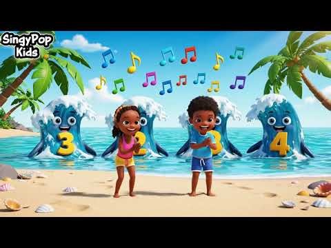 Counting Ocean Waves | 3D Kids Cartoon | Learn Numbers with the Ocean