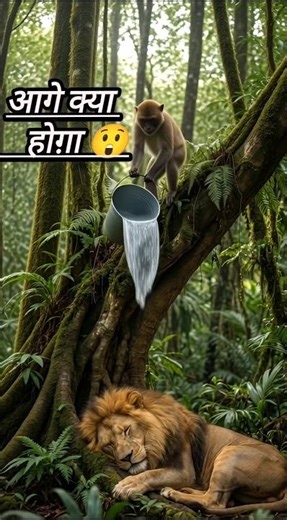 Lions vs. Monkeys - The Prank That Went Too Far😲#shorts #minkey