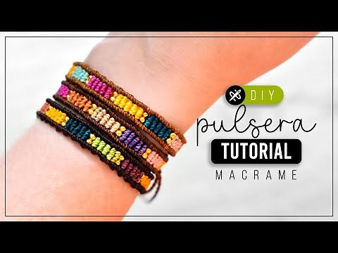 Pulsera Lego ♻️ Como hacer pulsera boho con retazos de hilo | diy tutorial ● macrame bracelet 345