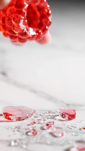 Raspberry ASMR #asmrvideo #asmr #asmrsounds #glassfruit | Satisfying AI