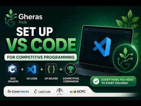Install GCC (MinGW) & VS Code for Competitive Programming | Beginner Guide