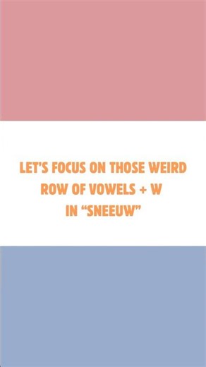 Master this 🇳🇱sound and the Dutch will be impressed. #dutchlanguage #learndutch