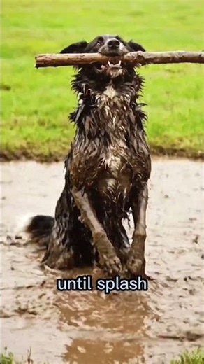 Fetch Fail 😂 Barkley’s Muddy Adventure #FunnyDog #shorts #dog #cartoon