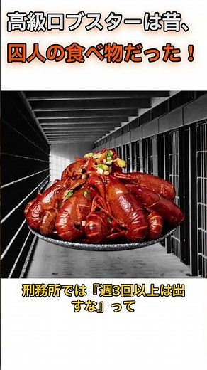高級ロブスターは昔、囚人の食べ物だった！ #豆知識 #雑学