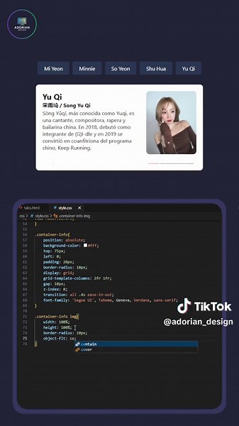 Custom Tabs con CSS 💻 #coding #cssdesign #html #desarrolloweb #webdevelopers #foryou #fyp