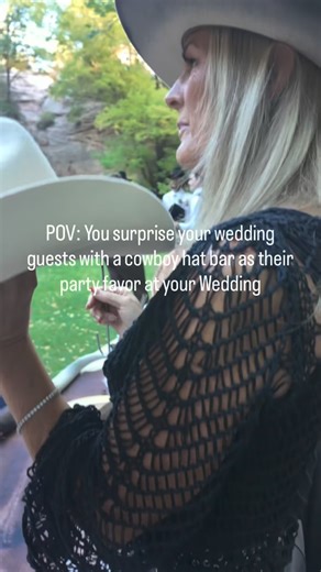 1K views · 8 comments | The perfect wedding favor? A custom hat bar experience鸞 #WeddingHatBar #HatBar #WeddingFavors #WesternWedding #BohoBride #BrideAndGroom #CustomHats #WeddingInspo #CowboyWedding #BridalStyle #WeddingIdeas #BrideToBe #WesternBride #HatBarExperience #WeddingPartyIdeas #WeddingGuestGifts #UniqueWeddingIdeas #BohoWedding #RusticWedding #CustomHatBar #WeddingDetails #EventInspo #HatLovers #WeddingDecor #LoveInStyle | Hats Over Heels | Facebook