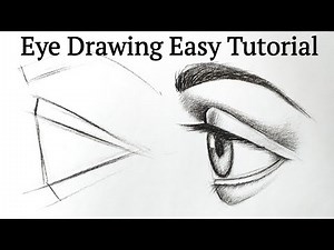 How to draw an eye easy(Side View) with pencil Eye drawing easy step by step tutorial for beginners