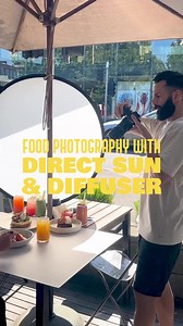 Food Photography Tip 👉🏼 with @julianlallo Shop Diffusers at Georges 🛍️ https://www.georges.com.au/collections/shop?q=Light Diffusers&fallbackQuery=light diffusers "if you’re shooting outdoors with strong direct sun light but don’t want that high contrast, heavy shadow look… use a diffuser to soften off the light while maintaining directional light. If space permits position yourself so that the sun is to the side of, or 45 degrees to the back of your frame. Check out the shadows on my photos 