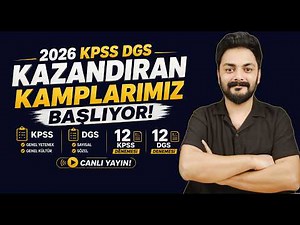 CAMPS THAT WILL BOOST YOUR SCORES ARE STARTING!! (2026 KPSS DGS) QUESTION AND ANSWER LIVE BROADCAST