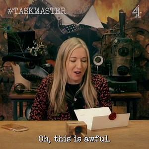 Not sure Victoria enjoyed this task much. | Taskmaster