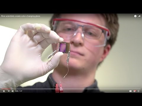 Rice scientists create color-changing glass
