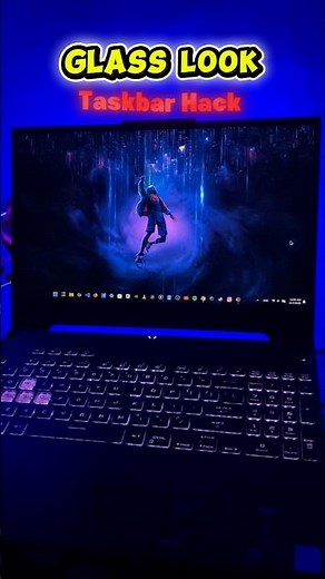 🗿😱Make your Windows taskbar look clean and transparent in seconds 🔥🖥