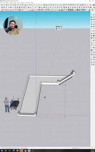 Make Perfect Ramp Easily with UPRIGHT EXTRUDER TOOL #sketchup