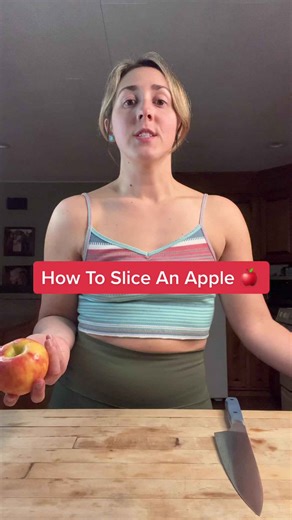 Learn how to slice an apple easily with simple kitchen techniques