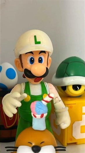 Luigi has a milkshake! 😋 #mario #nintendo #supermariobros #supermario #luigi