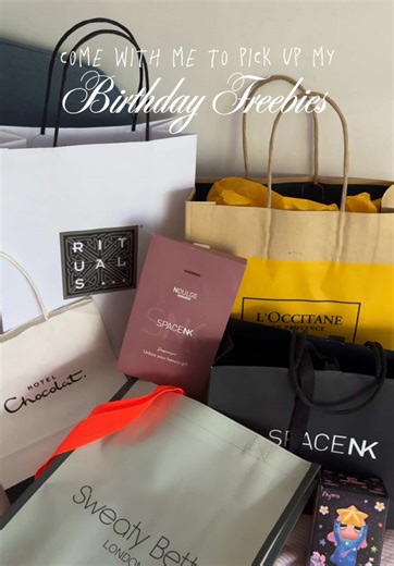 Recogiendo mis cumpleaños freebies en Londres