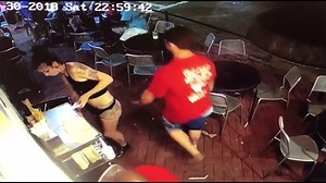 Video shows waitress take down diner for groping her