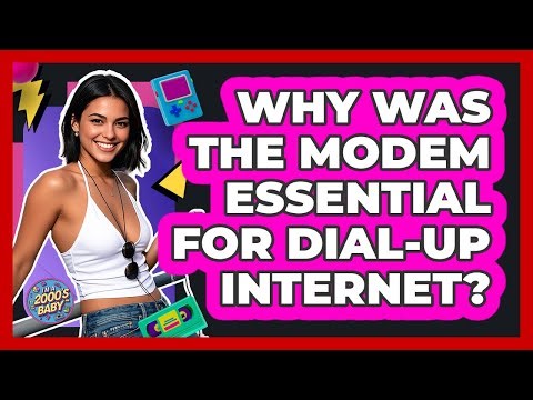 Why Was The Modem Essential For Dial-up Internet? - I'm a 2000s Baby