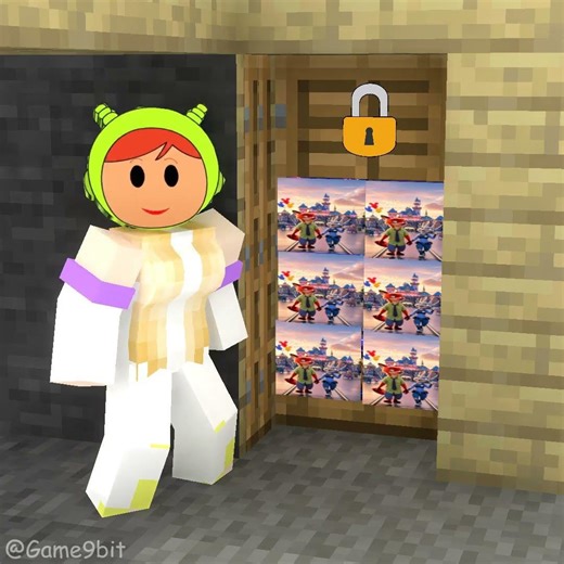 Sprunki Nina sang loudly to open the door and help Sprunki Pocoyo escape from the spider!