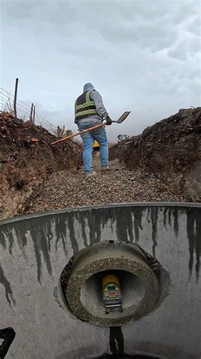 Working in the Rain | Storm Pipe & Hard-Pack Backfill Time-Lapse