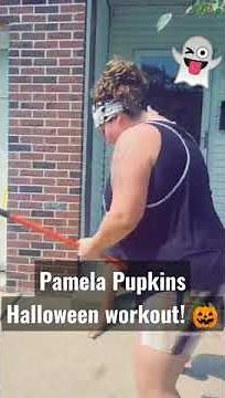 Pamela Pupkins Halloween workout! 🎃👻 #shorts #halloweenworkout