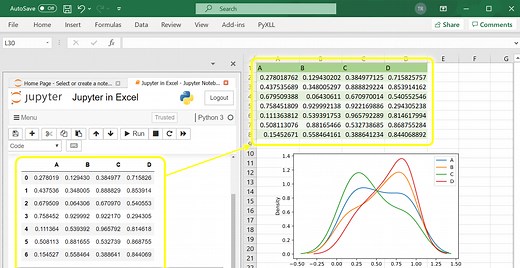 Python Jupyter Notebooks in Excel