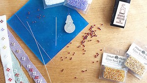 Beading embroidery and cross stitch: how to add bling to your projects