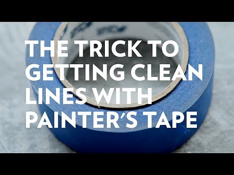 How to get clean lines with painter's tape