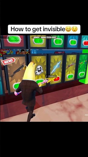 How to get invisible🤯 #fortnite #fortnitesecrets #fortniteclips